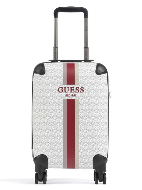 GUESS WILDER 4 wheel cabin trolley stone logo - Hand luggage