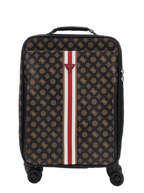 GUESS VAN SANT 22 Hand luggage trolley vikky large roo tote bag mochalog - Semi-rigid Trolley Cases