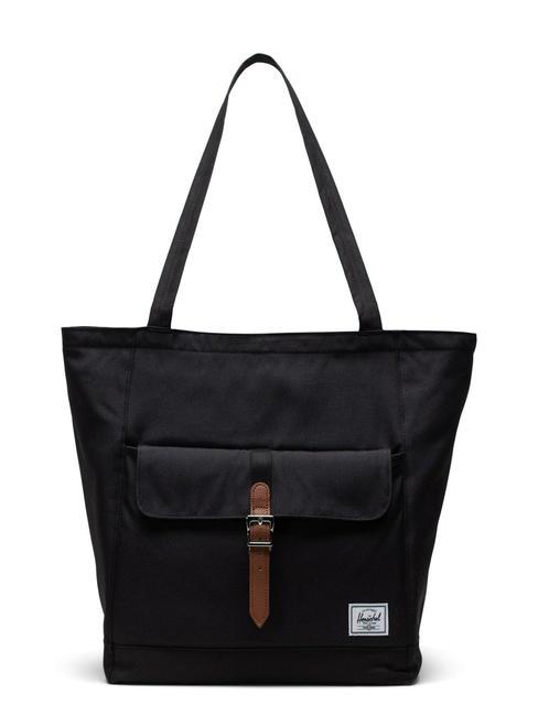 HERSCHEL RETREAT Shoulder tote bag for 14" laptop BLACK - Women’s Bags
