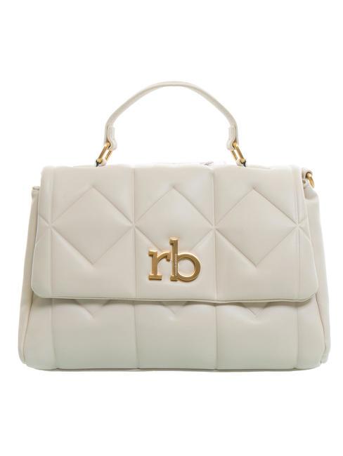 ROCCOBAROCCO SOLE Quilted satchel bag off white - Women’s Bags