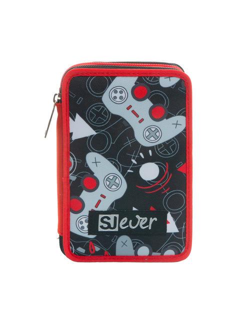 SJGANG EVER 3 zip pencil case with school kit RED - Cases and Accessories