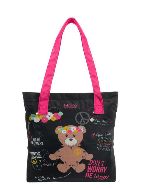 MINIPA' DON'T WORRY BE HIPPY Shoulder bag Black - Kids bags and accessories
