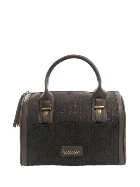 BRACCIALINI FONT Jacquard shoulder bag brown - Women’s Bags