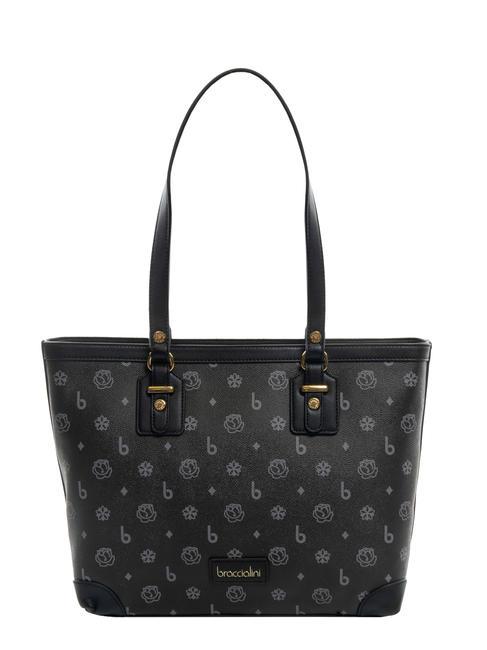 BRACCIALINI MONOGRAM Shoulder shopping bag black - Women’s Bags