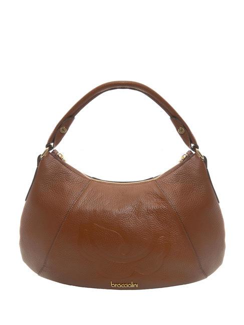 BRACCIALINI SCARLET Leather crescent bag brown - Women’s Bags