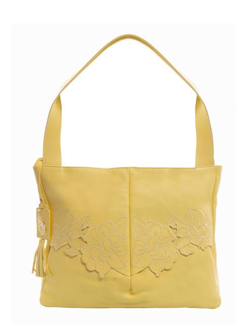 BRACCIALINI SOFIA Leather shoulder bag yellow - Women’s Bags