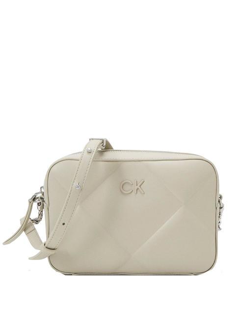 CALVIN KLEIN QUILT Shoulder camera bag stoney beige - Women’s Bags
