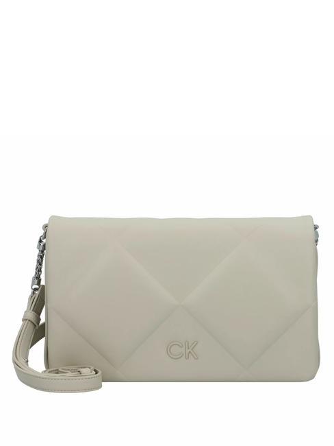 CALVIN KLEIN QUILT shoulder bag stoney beige - Women’s Bags