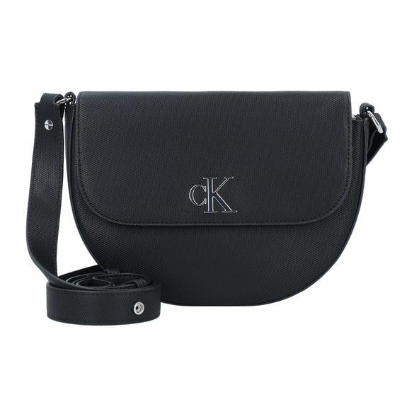CALVIN KLEIN MINIMAL MONOGRAM Shoulder saddle bag pvh black - Women’s Bags