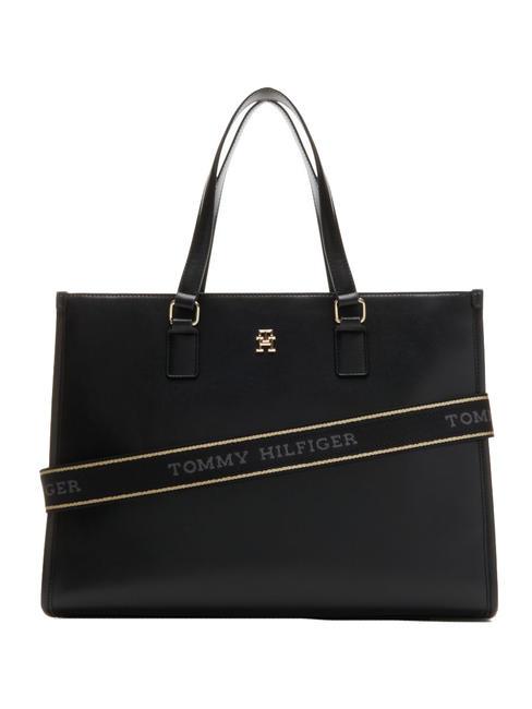TOMMY HILFIGER TH MONOTYPE Hand bag, with shoulder strap black - Women’s Bags