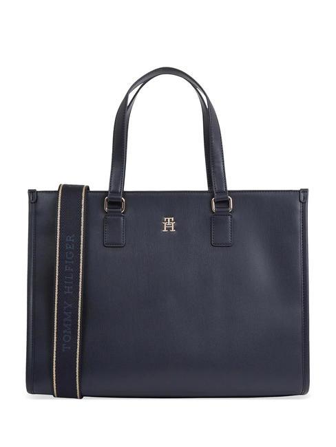 TOMMY HILFIGER TH MONOTYPE Hand bag, with shoulder strap space blue - Women’s Bags