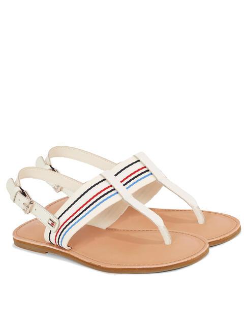 TOMMY HILFIGER FLAT STRIPES Slingback flip-flop sandals calico - Women’s shoes