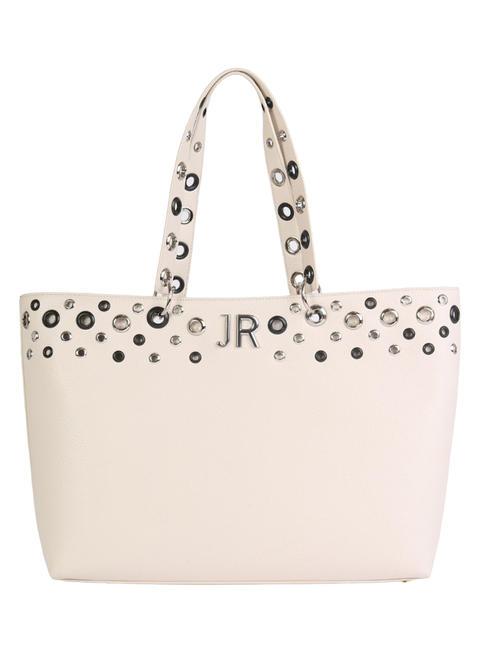 JOHN RICHMOND MICIK Shopping bag with studs bone/bone - Women’s Bags