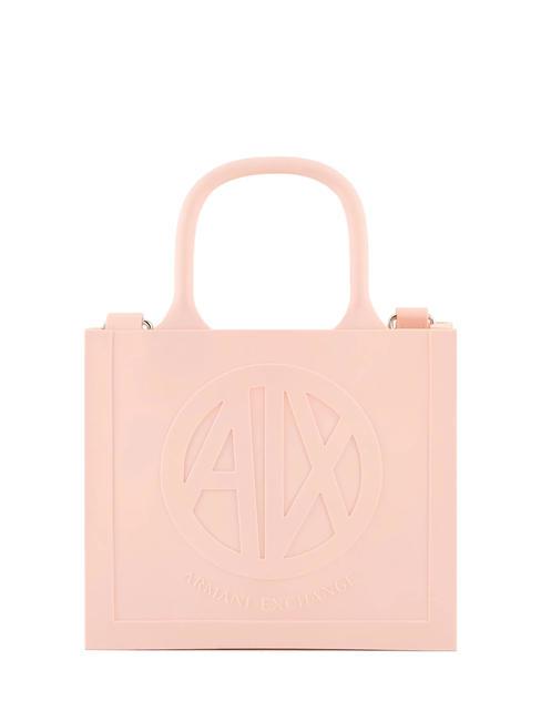 ARMANI EXCHANGE MILKY S Small rubber bag with shoulder strap pink - Women’s Bags