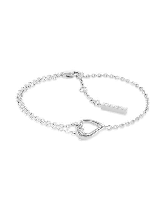 CALVIN KLEIN SCULPTURAL Bracelet with drop steel - Bracelets