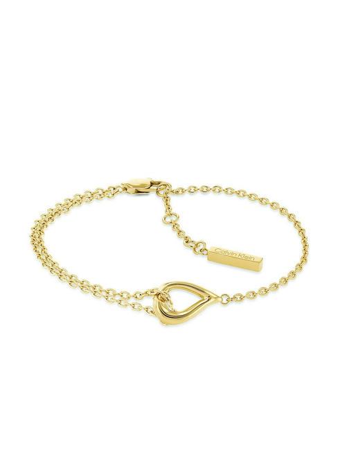 CALVIN KLEIN SCULPTURAL Bracelet with drop gold - Bracelets