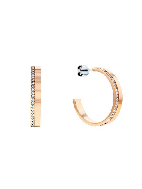 CALVIN KLEIN TIMELESS Hoop earrings with zircons gold - Earrings