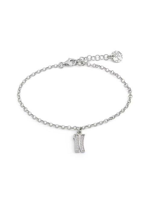 ALVIERO MARTINI PRIMA CLASSE BROADWAY Bracelet with logo charm and zircons steel - Bracelets