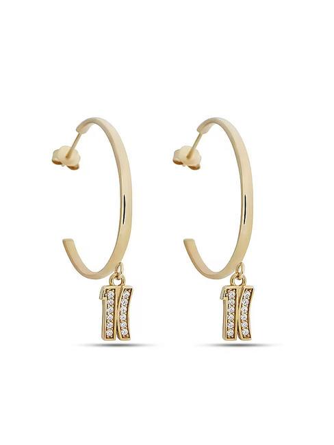 ALVIERO MARTINI PRIMA CLASSE BROADWAY Circle earrings with pendant gold - Earrings