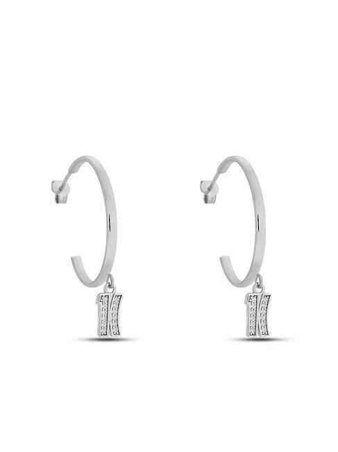 ALVIERO MARTINI PRIMA CLASSE BROADWAY Circle earrings with pendant steel - Earrings