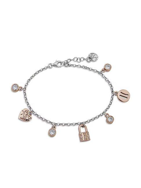 ALVIERO MARTINI PRIMA CLASSE RAMBLA Bracelet with charms and zircons steel-gold - Bracelets