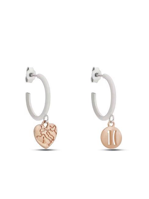 ALVIERO MARTINI PRIMA CLASSE RAMBLA Circle earrings with pendant steel-gold - Earrings