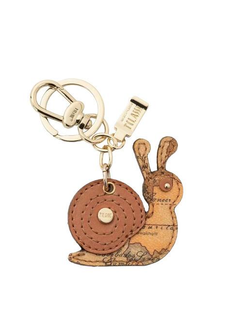 ALVIERO MARTINI PRIMA CLASSE GEO CLASSIC Snail charm key ring NATURAL - Key holders