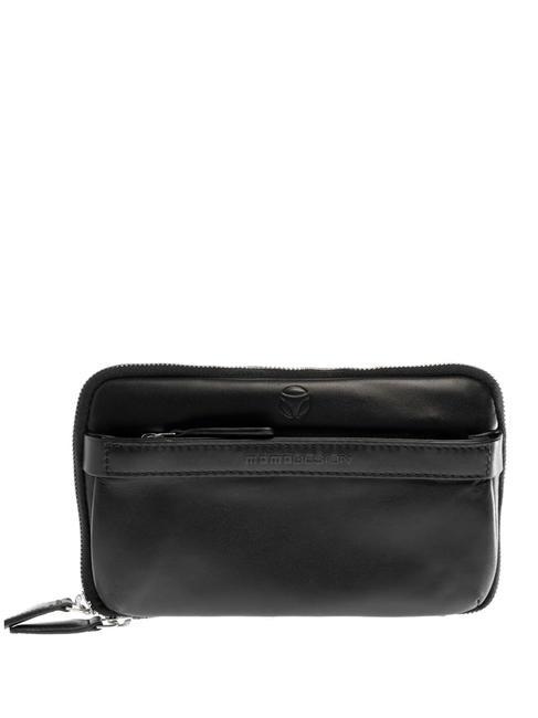 MOMO DESIGN TROUSSE Beauty / Leather clutch bag black - Beauty Case