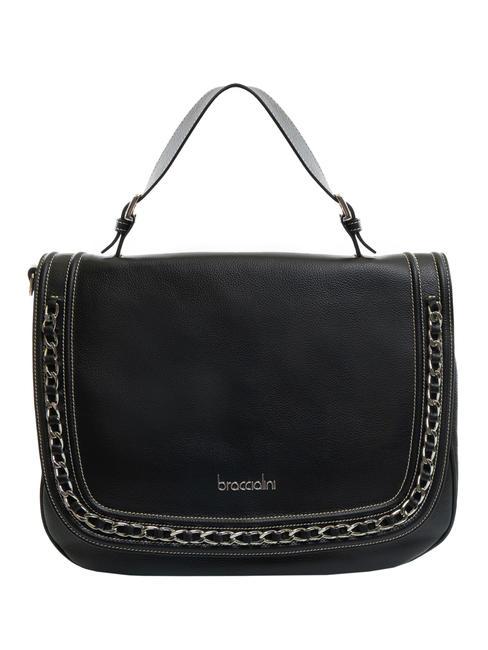 BRACCIALINI NORA Leather briefcase bag black - Women’s Bags