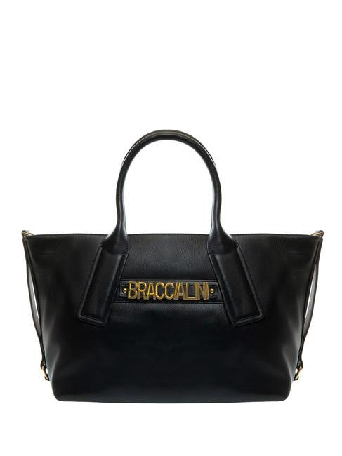BRACCIALINI GINGER Handmade shopping bag black - Women’s Bags