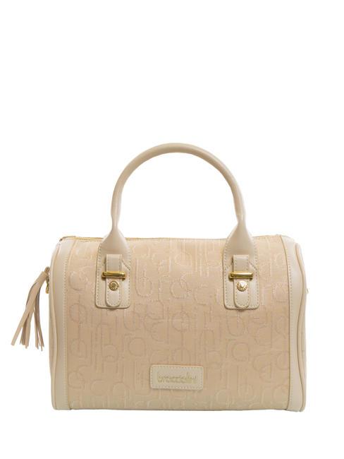 BRACCIALINI FONT Jacquard shoulder bag beige - Women’s Bags