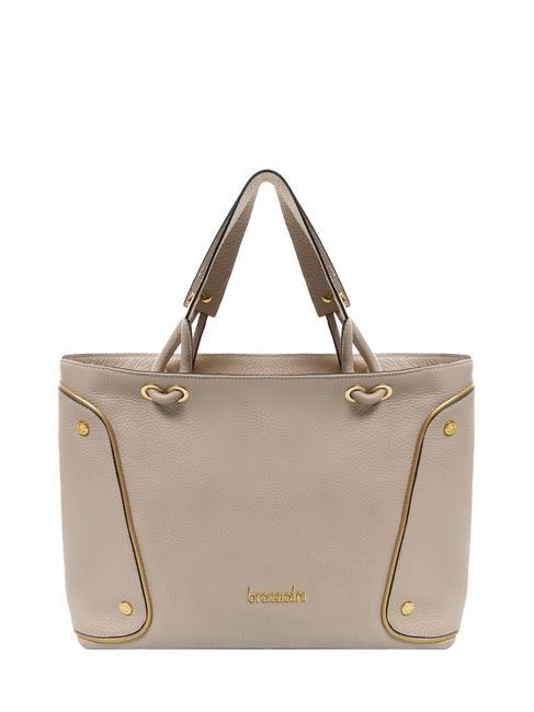 BRACCIALINI NAOMI Leather hand tote bag face powder - Women’s Bags