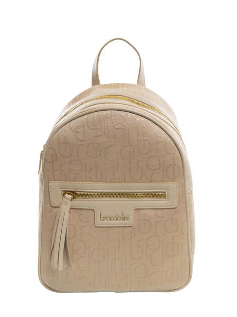 BRACCIALINI FONT Jacquard backpack beige - Women’s Bags