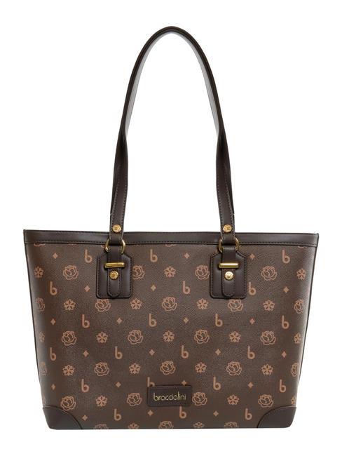 BRACCIALINI MONOGRAM Shoulder shopping bag brown - Women’s Bags