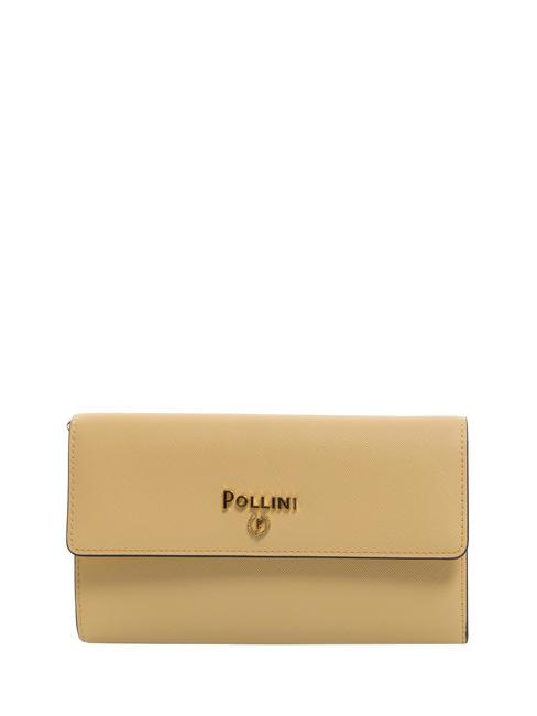 POLLINI CHAIN  Wallet / Clutch with shoulder strap beige - Women’s Wallets