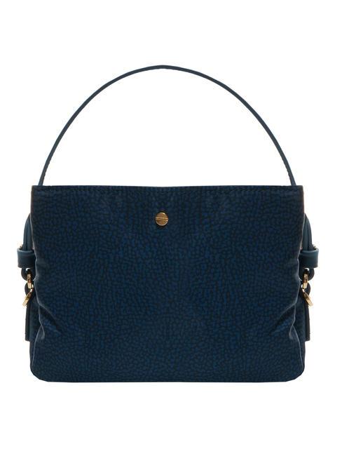 BORBONESE COLE NYLON Mini hand bag, with shoulder strap blue - Women’s Bags