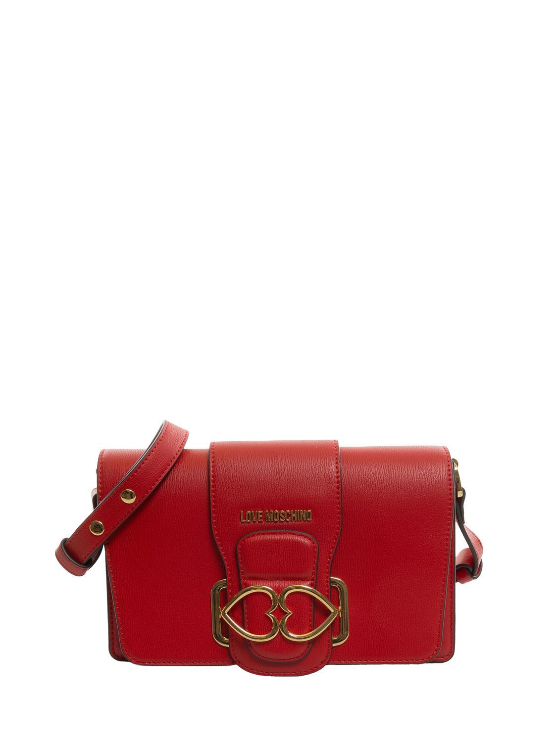 Love moschino red shoulder bag deals