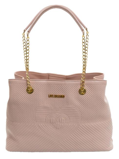 LOVE MOSCHINO QUILTED Shoulder bag with chain handle face powder - Women’s Bags