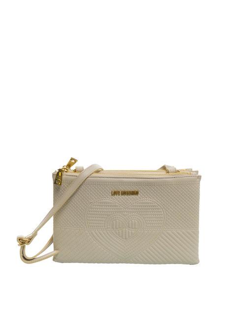 LOVE MOSCHINO QUILTED Flat shoulder bag ivory - Women’s Bags