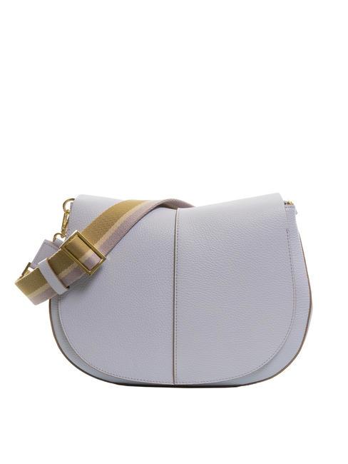 GIANNI CHIARINI HELENA ROUND Leather bag with rope shoulder strap lilac - Women’s Bags