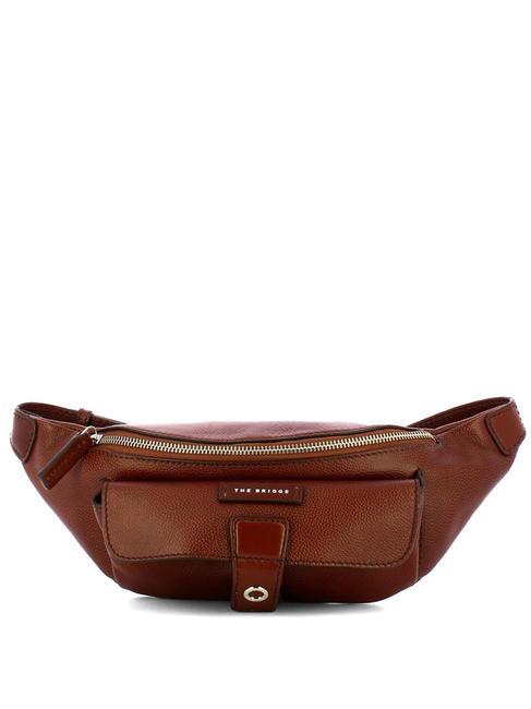 THE BRIDGE BIAGIO  Leather pouch brown 14/ruthenium palladium - Hip pouches