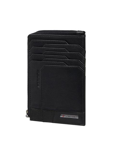 SAMSONITE PRO-DLX 6 Leather card holder / coin purse BLACK - Men’s Wallets
