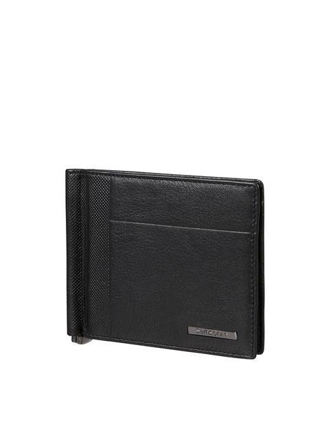 SAMSONITE SPECTROLITE 3.0 Leather wallet with banknote clip BLACK - Men’s Wallets