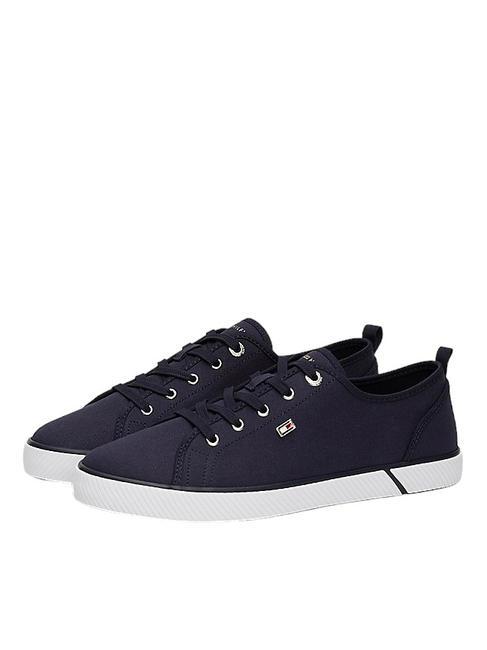 TOMMY HILFIGER VULCANIZED CANVAS Canvas sneakers space blue - Women’s shoes