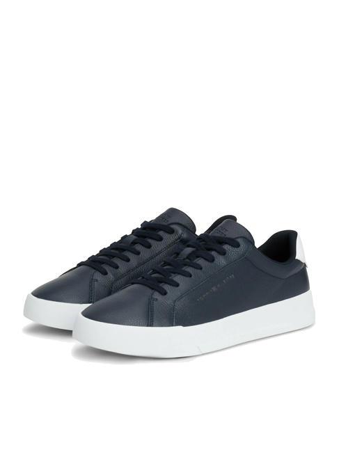 TOMMY HILFIGER COURT BETTER Leather sneakers desert sky - Men’s shoes