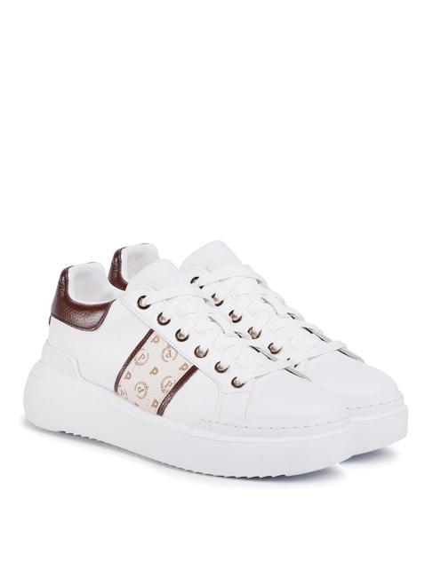 POLLINI HERITAGE NUKE Platform sneakers ivory/brown/white - Women’s shoes