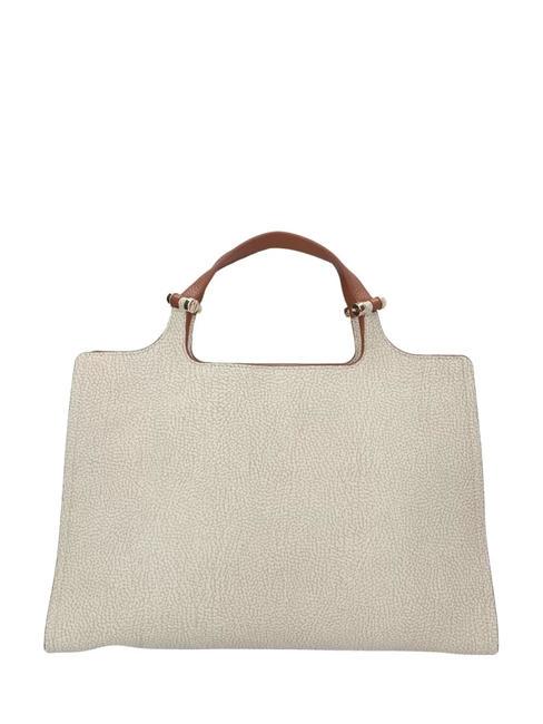 BORBONESE BOLT COATED Hand bag with shoulder strap sand/terracotta - Women’s Bags