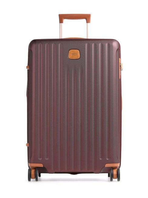 BRIC’S CAPRI Medium trolley with USB port bordeaux - Rigid Trolley Cases