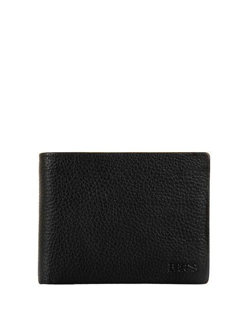 BRIC’S GENEROSO  Men's wallet in hammered leather Black - Men’s Wallets