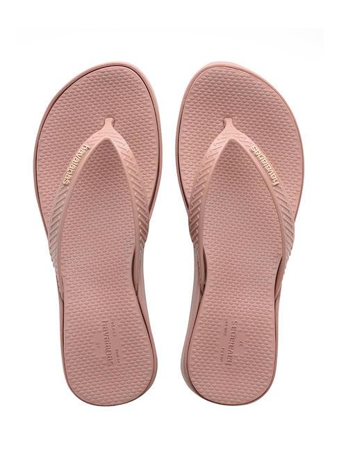 HAVAIANAS HIGH PLATFORM Flip-flops with wedge CROCUS / ROSE - Women’s shoes